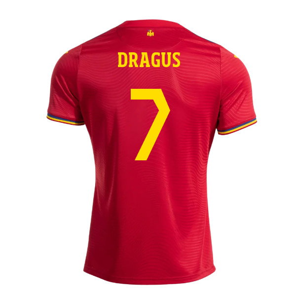 2025-2026 Romania Away Shirt (Dragus 7)-SoccerKits Hub | Buy Soccer Jerseys Online